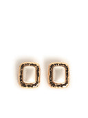 Self Portrait Mottled' Gold Plated Brass Earrings