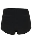 자화상 검은 폴리 에스테르 블렌드 culottes