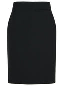 799 'Pencil' Black Wool Blend Rok