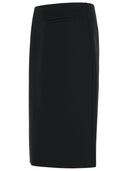 799 'Pencil' Black Wool Blend Rok