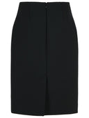 799 'Pencil' Black Wool Blend Rok