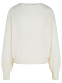 Colorush 'Abby' White Cashmere Sweater