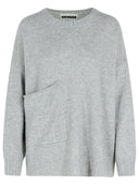 Colorush 'Ziggy Boyfriend' Grey Cashmere Blend Sweater
