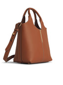 TOD 's Pequeña bolsa de compras Brown Lear