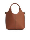 TOD 's Pequeña bolsa de compras Brown Lear