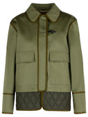 Veste de mélange en coton vert fay