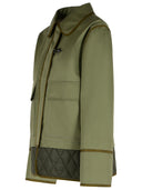 Veste de mélange en coton vert fay