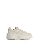 Hogan 'Stripes' White Lear Sneakers