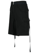 791 Black Cotton Bermuda Shorts