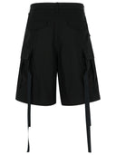 791 Black Cotton Bermuda Shorts
