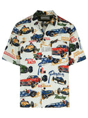 791 'Car Race' Multicolor Cotton Blend Shirt