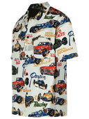 791 'Car Race' Multicolor Cotton Blend Shirt