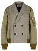 791 'Bonding' Green Polyester Blend Jacket