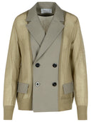 Sacai Green Cotton Blend Blazer