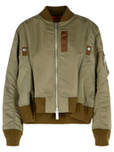 791 Bomber Kurtka w zielonym nylonie