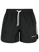 Costume da bagno in poliestere nero angeli