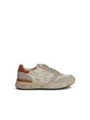 Priata 'Mick' White Suede Blend Sneakers