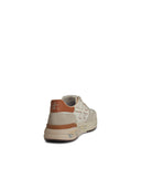 Priata 'Mick' White Suede Blend Sneakers