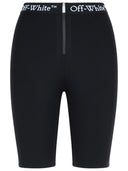 Off White Black Polyamide Blend Shorts