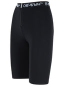 Off White Black Polyamide Blend Shorts