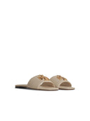Pantofole Lear color crema "Eleanor" di Tory Burch