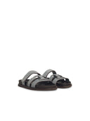 Tory Burch 'Ines' Blue Lear Slippers