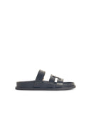 Tory Burch 'Ines' Black Lear Slippers