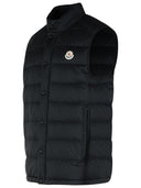 Gilet en polyamide noir moncler 'bar'