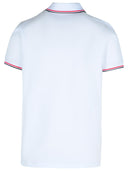 Moncler White Cotton Polo Shirt