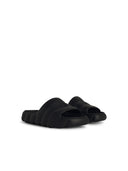 Moncler 'Lilo' Black Rubber Slippers