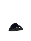 Moncler Black Lear Blend Sandals
