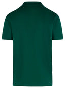 Moncler Polo Shirt In Green Cotton