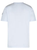 Moncler weiße Baumwoll -T -Shirt