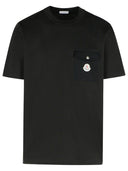 Moncler Black Cotton T Shirt