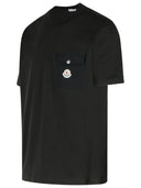 Moncler Black Cotton T Shirt