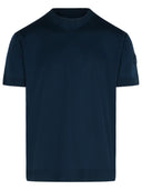 Moncler Blue Silk Blend T Shirt