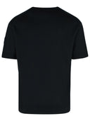Pull à mélange de soie noir Moncler
