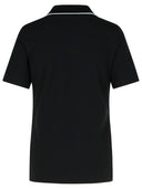 Moncler Black Cotton Polo Shirt