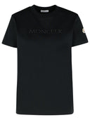 Moncler Black Cotton T Shirt