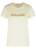 Moncler Cream Cotton T Shirt