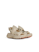 Moncler 'Trailgrip' Ivory Mesh Sandals