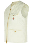 Gilet en lin blanc moncler 'vigny'