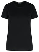 Maglietta in cotone nero moncler