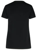 Maglietta in cotone nero moncler