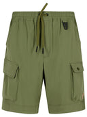 Moncler Grenoble Green Polyamide Bermuda Shorts
