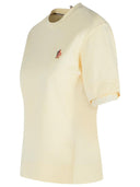 Moncler Grenoble Ivory Cotton T Shirt