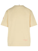 Moncler Grenoble Cream Cotton T Shirt