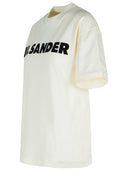 Jil Sander Kości słoniowej bawełniana koszulka