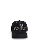 796 'Venice' Black Cotton Cap