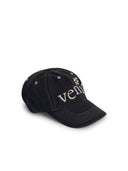 796 'Venice' Black Cotton Cap